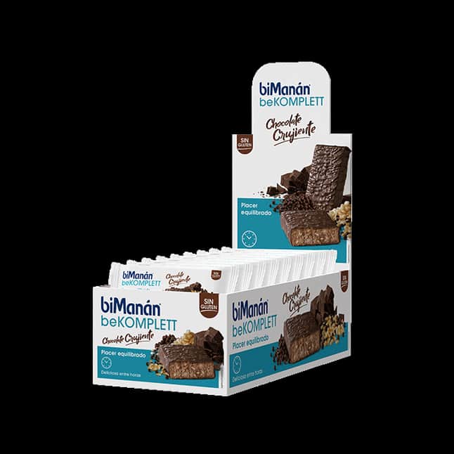 biManán Komplett Barritas Chocolate Crujiente 24 unidades
